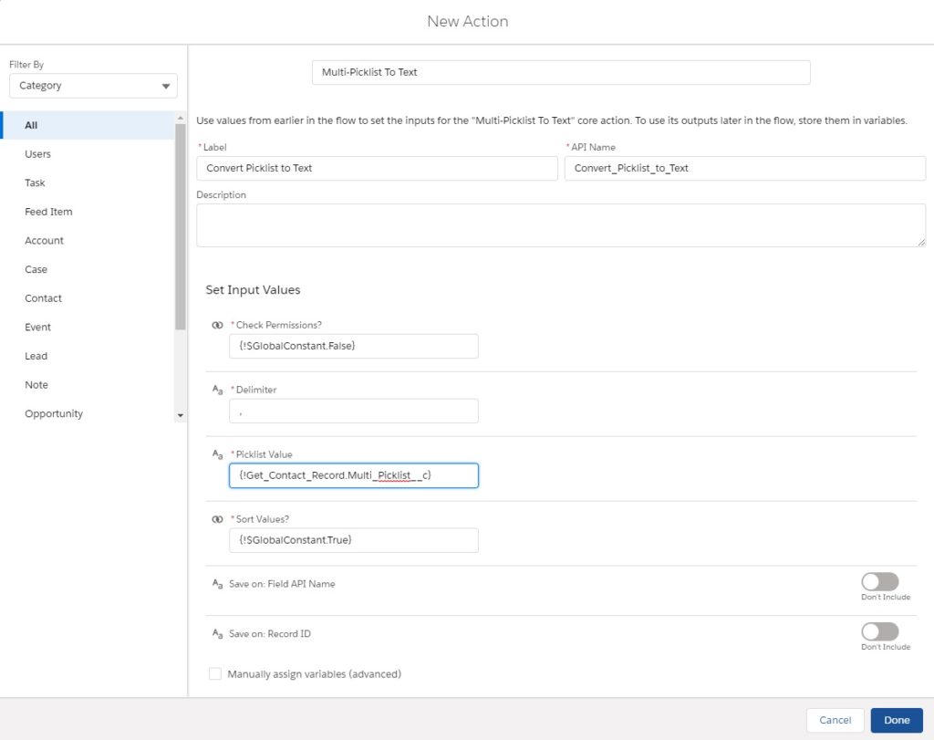 Salesforce Admins, convert Multi-Select Picklist fields into text - the easy way! Isimio Salesforce Scheduling Solution